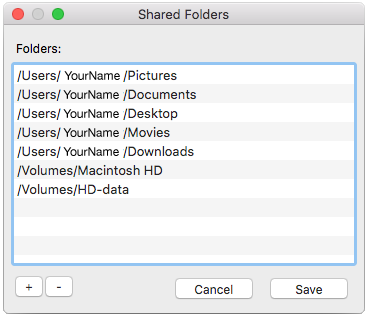 Photo Portal Server - Shared Folders